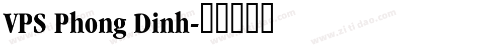 VPS Phong Dinh字体转换